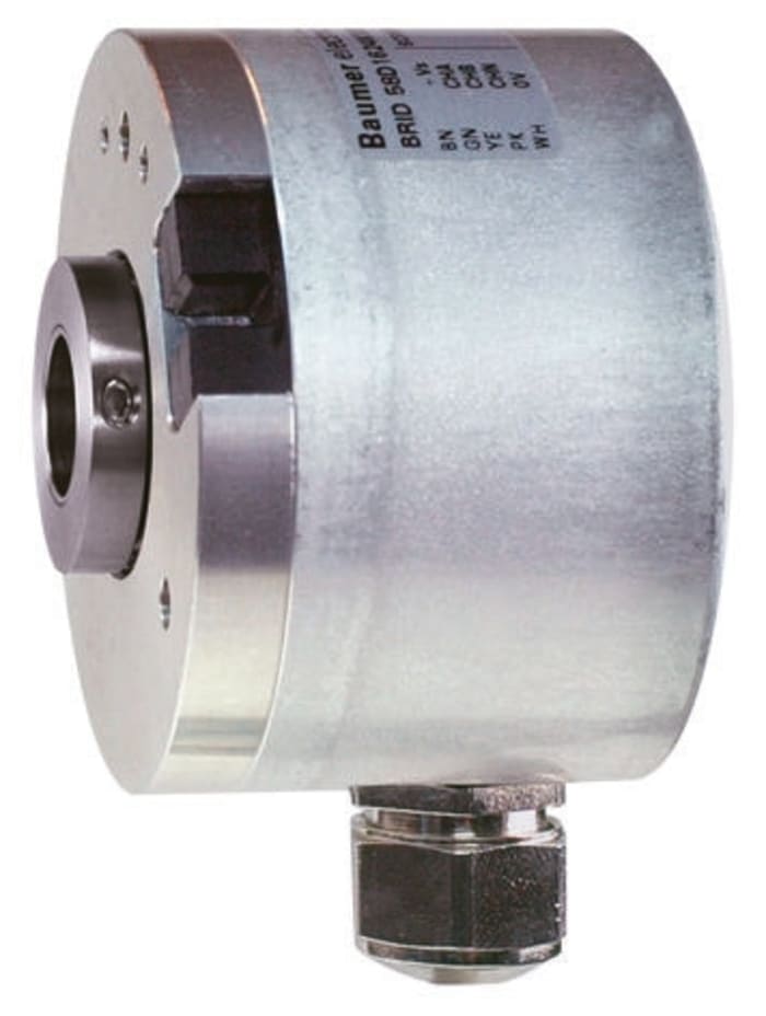 Baumer BRIH 58D Series Incremental Incremental Encoder, 360 ppr, Push Pull Signal, Hollow Type