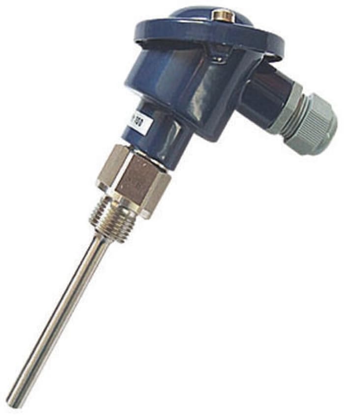 Jumo PT100 RTD Sensor, 9mm Dia, 160mm Long, 2 x 3 Wire, G1/2, Class B +400°C Max