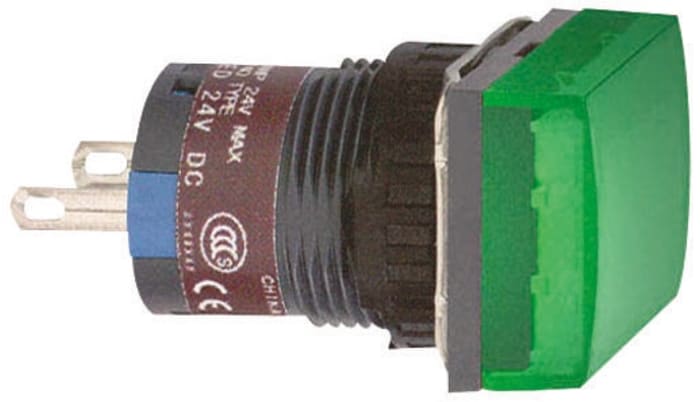 Schneider Electric, Harmony XB6, Panel Mount White LED Pilot Light, 16mm Cutout, IP65, 24V