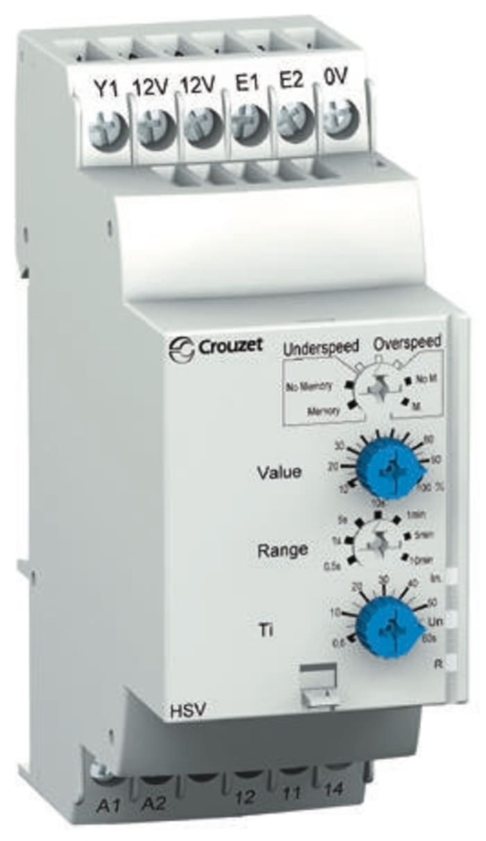 Crouzet Speed Monitoring Relay, SP-NO/NC