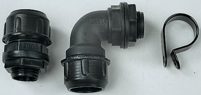 Kopex Straight, Cable Conduit Fitting, 20mm Nominal Size, Nylon 66