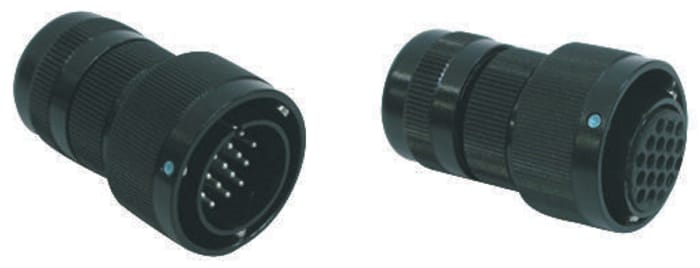 Glenair 4 Way Cable Mount MIL Spec Circular Connector Plug, Pin Contacts,Shell Size 22, MIL-DTL-5015