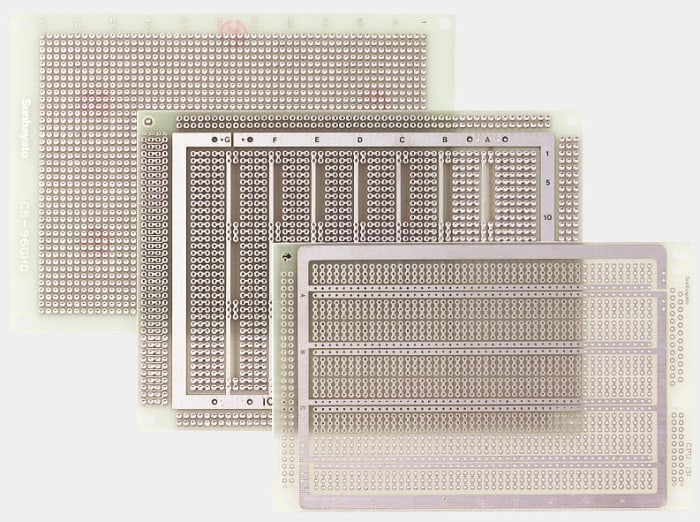 Sunhayato Single Sided Matrix Board 0.9mm Holes, 2.54 x 2.54mm Pitch, 160 x 115 x 1.2mm