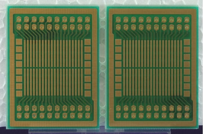 SSP-102 40 Yollu, Çift Taraflı DC Dönüştürücü Kartı, Dönüştürücü Board, FR4, 42,545 x 64,23 x 1mm