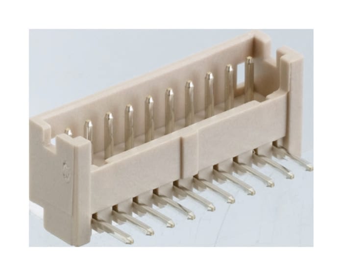 Hirose DF13 Series Right Angle Through Hole PCB Header, 4 Contact(s), 1.25mm Pitch, 1 Row(s), Shrouded