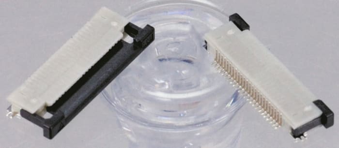 JST 0.5mm Pitch 26 Way Right Angle Female FPC Connector, ZIF Top Contact