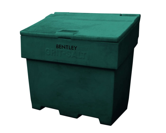 RS PRO 350L Green Flip Polyethylene Grit Bin