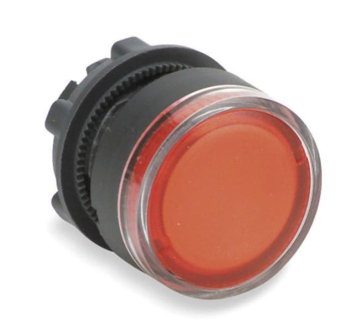 Schneider Electric Harmony XB5 Series Red Illuminated Momentary Push Button Head, 22mm Cutout, IP66, IP67, IP69K