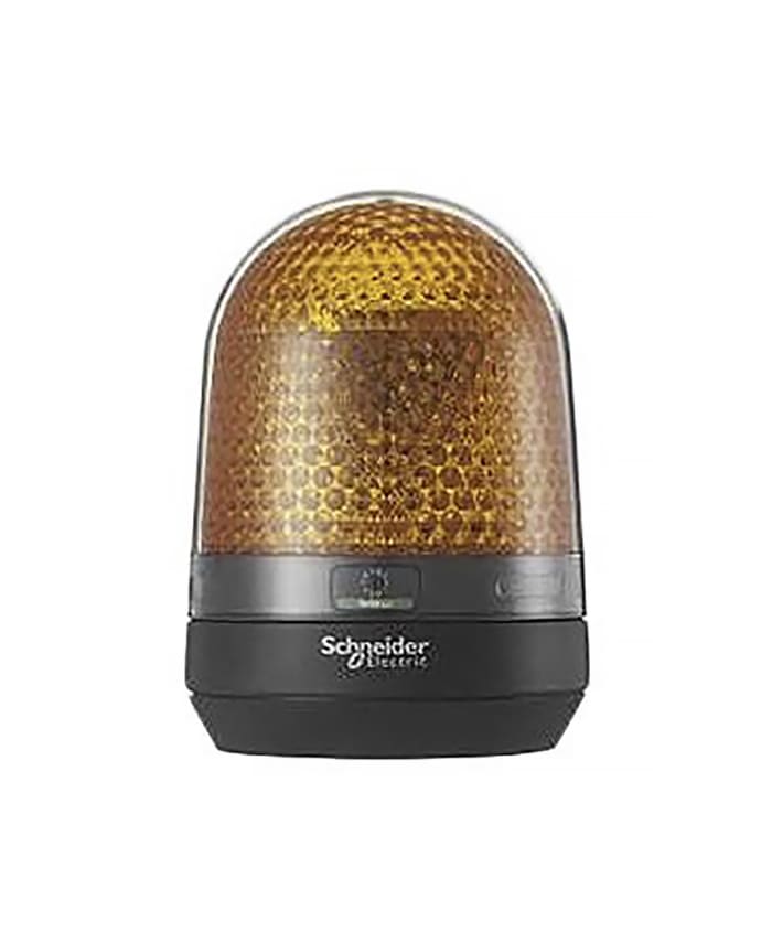Schneider Electric Harmony XVR Series Amber Multiple Effect Beacon, 12 V dc, 24 V dc, Base Mount, LED Bulb, IP23, IP65
