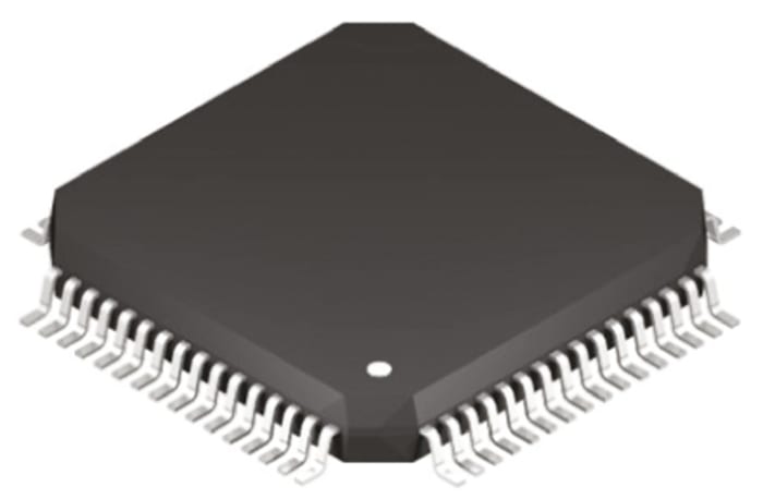 Microchip DSPIC33EP256MU806-I/PT, 16bit DSC, PIC Microcontroller, DSPIC33EP, 60MIPS, 280 kB Flash, 64-Pin TQFP