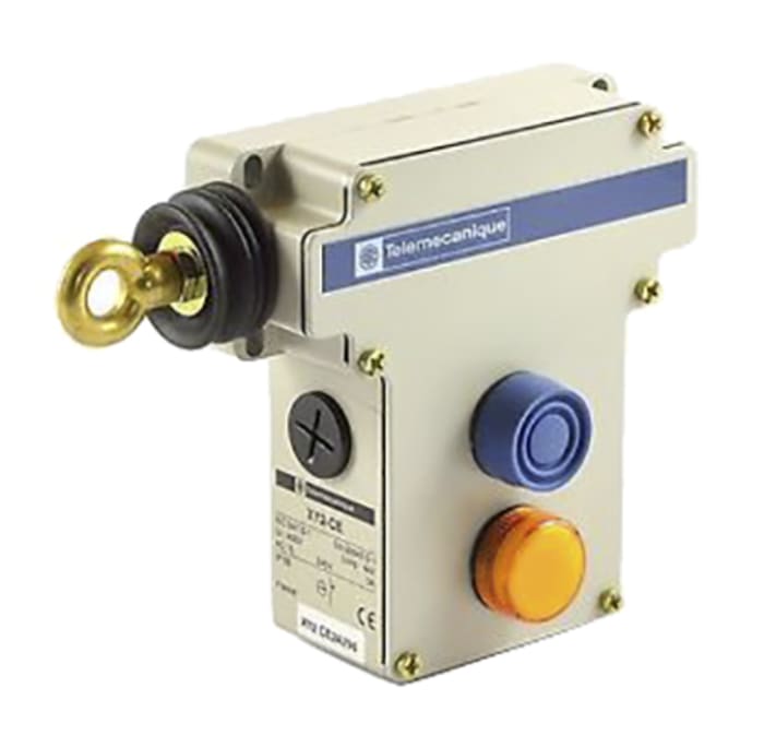 Telemecanique Sensors XY2-CE Rope Pull Switch, 50m, 2NO/2NC, Left Side
