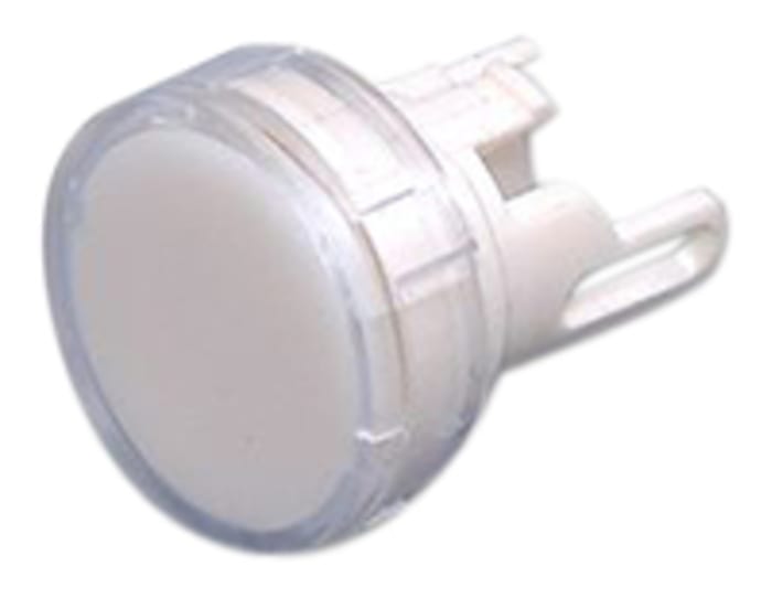 Omron White Round Push Button Lens