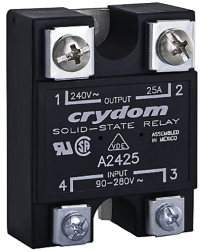 Sensata Crydom 1 Series Solid State Relay, 110 A Load, Panel Mount, 280 V rms Load, 32 V Control
