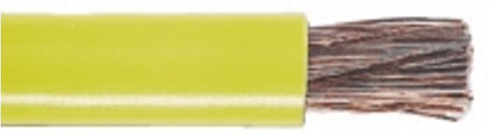 Câble triple homologation RS PRO, 4 mm², Jaune, 100m, 600 V