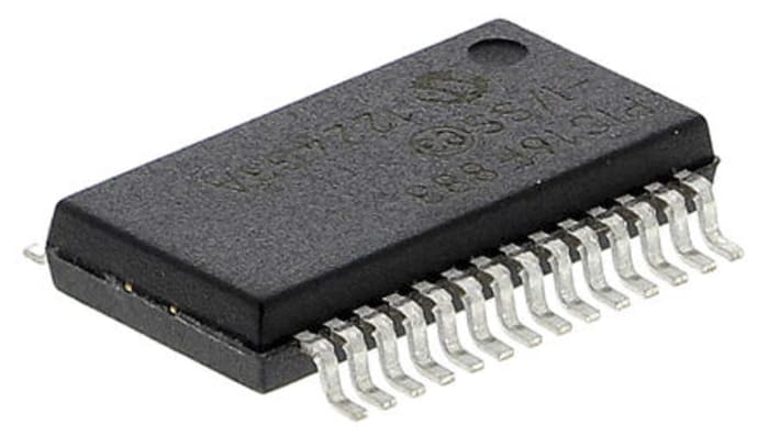 Microchip, 8bit PIC, PIC16F Microcontroller, 20MHz, 4096 words Flash, 28-Pin SSOP