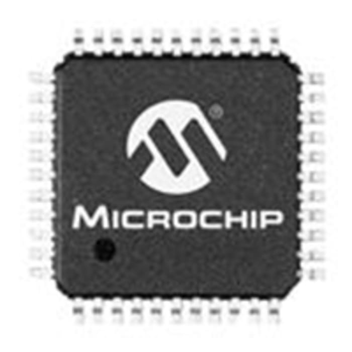 Microchip, 8bit PIC, PIC18F Microcontroller, 40MHz, 8 kB, 256 B Flash, 44-Pin TQFP