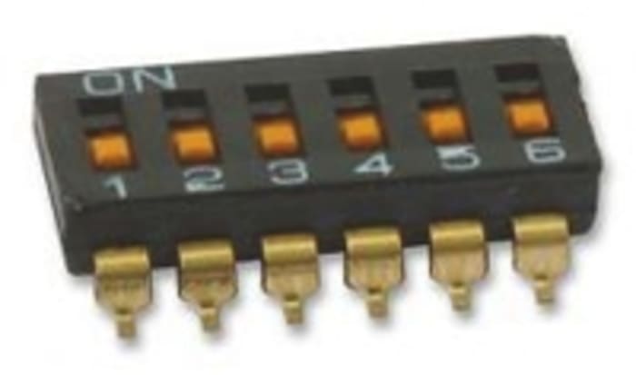 Omron 6 Way Surface Mount DIP Switch 6P