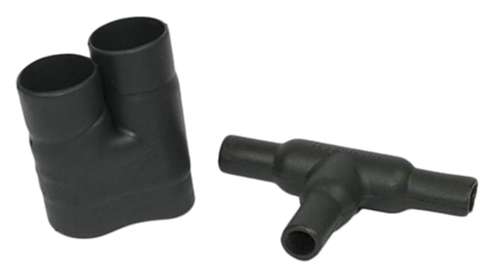 TE Connectivity T Joint Black, Elastomer, 13.2mm