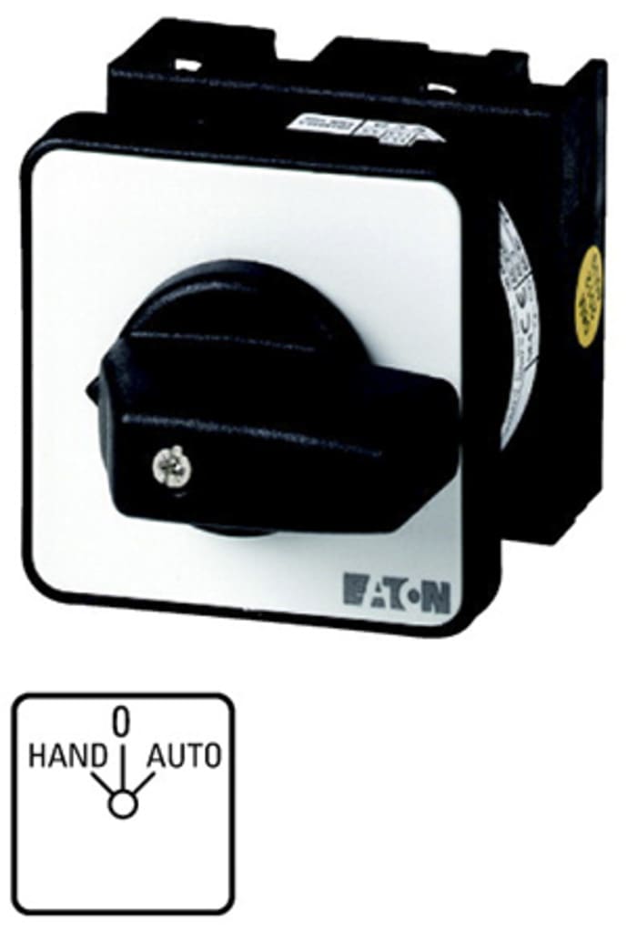 Eaton, SPST 3 Position 45° Changeover Cam Switch, 690V ac, 20A