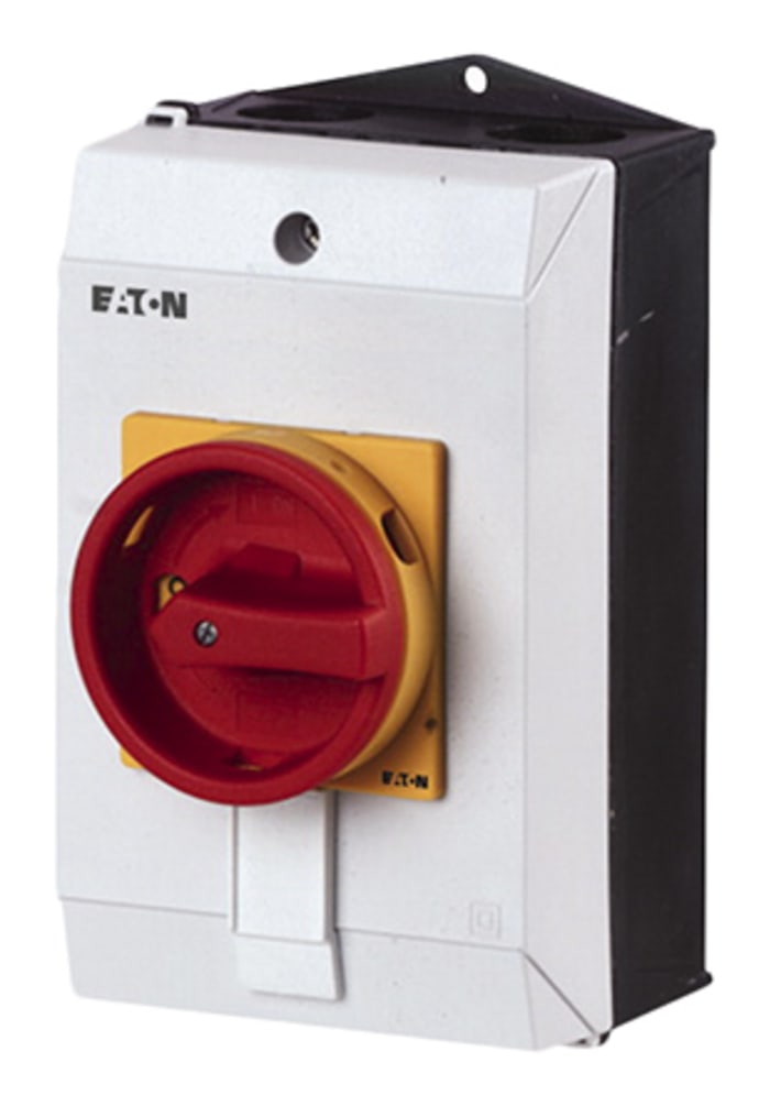 Eaton 3P+N Pole Surface Mount Isolator Switch - 20A Maximum Current, 6.5kW Power Rating, IP65