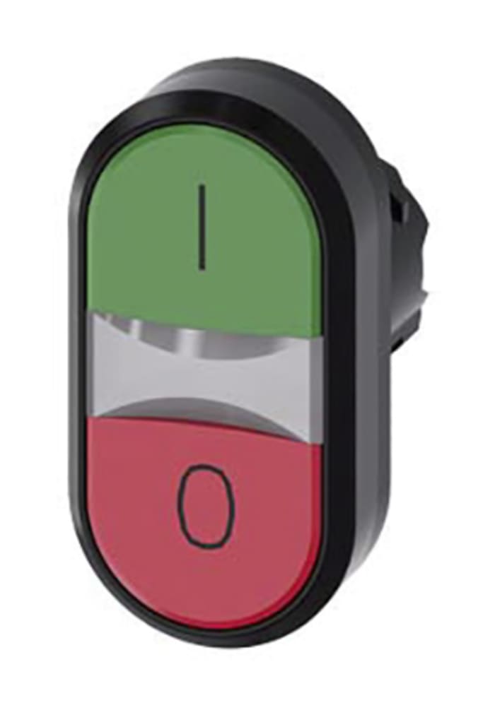 Siemens SIRIUS ACT 3SU10 Series Green, Red Momentary Push Button Head, 22mm Cutout, IP66, IP67, IP69K