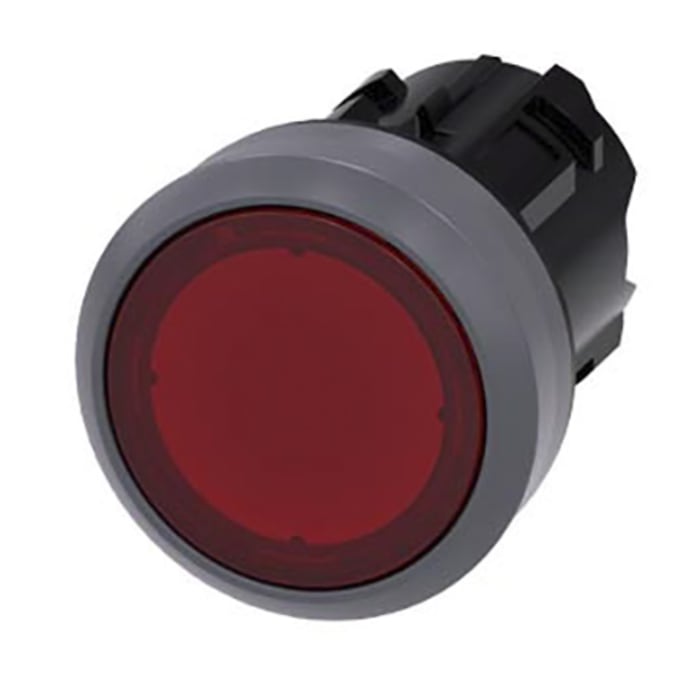 Siemens SIRIUS ACT Series Red Momentary Push Button Head, 22mm Cutout, IP66, IP67, IP69K