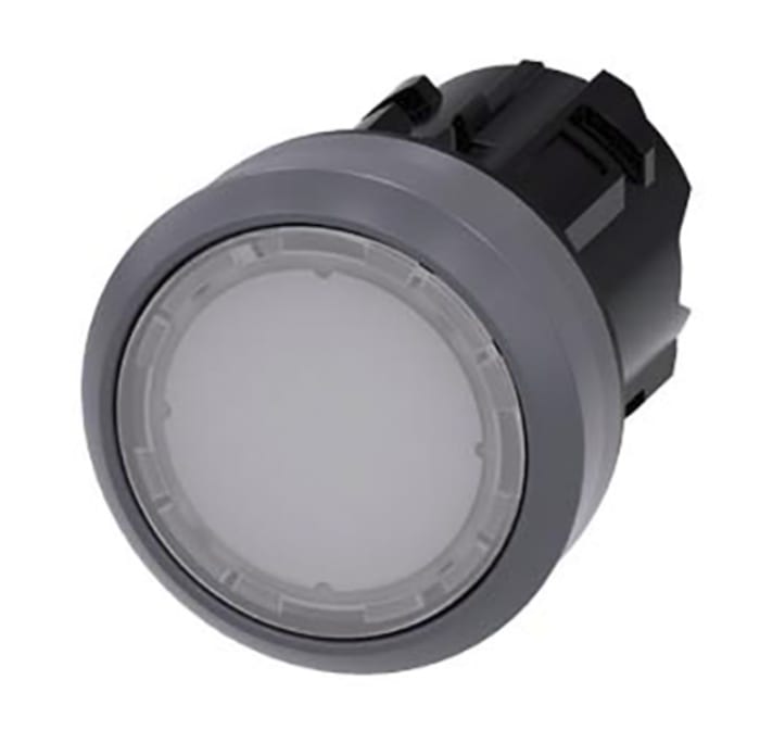 Siemens SIRIUS ACT 3SU10 Series White Momentary Push Button Head, 22mm Cutout, IP66, IP67, IP69K