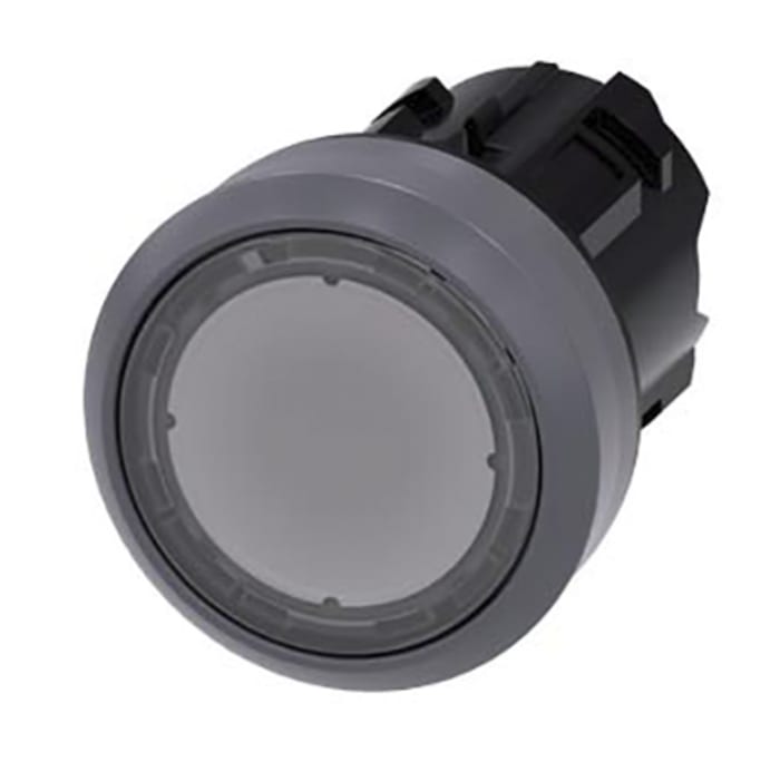 Siemens SIRIUS ACT Series Clear Momentary Push Button Head, 22mm Cutout, IP66, IP67, IP69K
