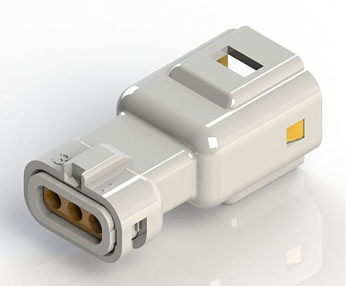 EDAC Wire to Wire Connector Cable Mount Plug, 3P, Crimp Termination, 3A, 250 V