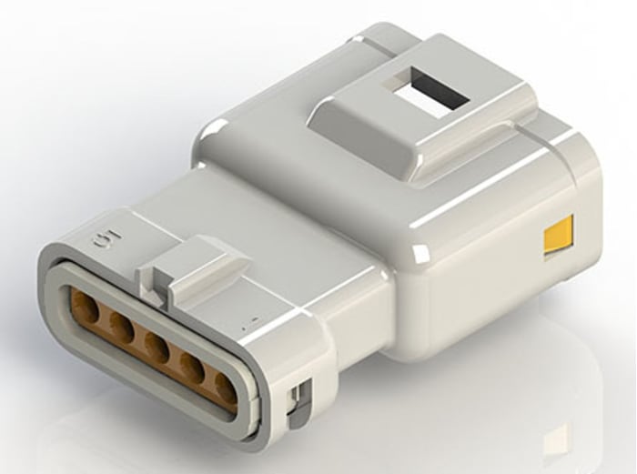 EDAC Wire to Wire Connector Cable Mount Plug, 5P, Crimp Termination, 3A, 250 V