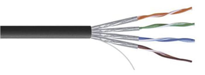 Réseau RJ45 1m câble Cat 7 S/FTP PIMF LSZH 600MHz Vert