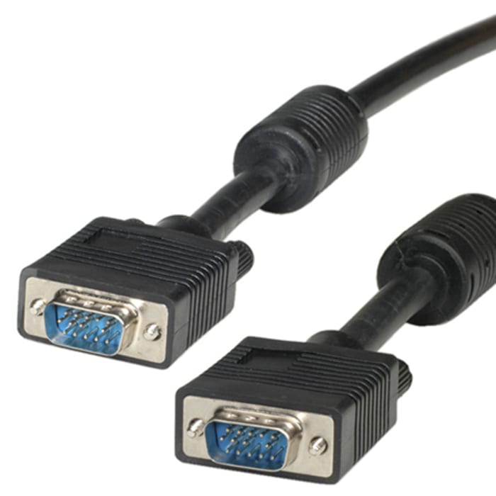 Roline Male VGA to Male VGA Cable, 30m Black