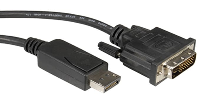 RS PRO Male Displayport to Male DVI, 1m