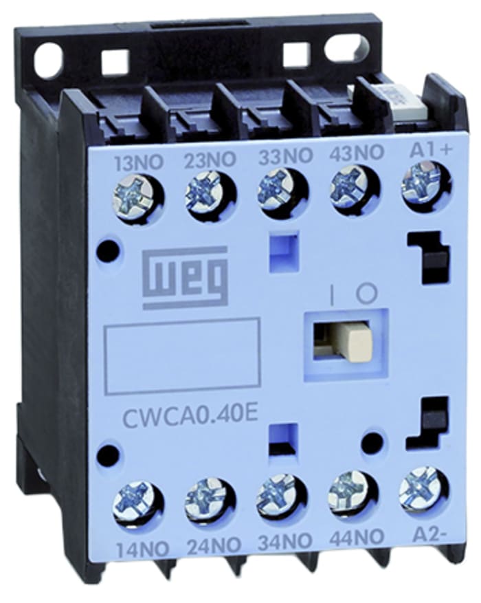 Contacteur WEG série CWC, 3 pôles , 3NO, 9 A, 24 V c.c., 4 kW
