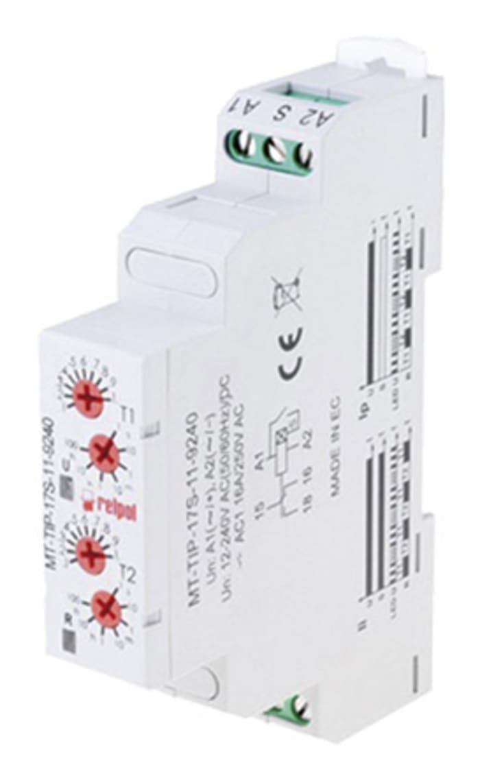 Timer Relay, řada: MT-TIP SPDT šroubové