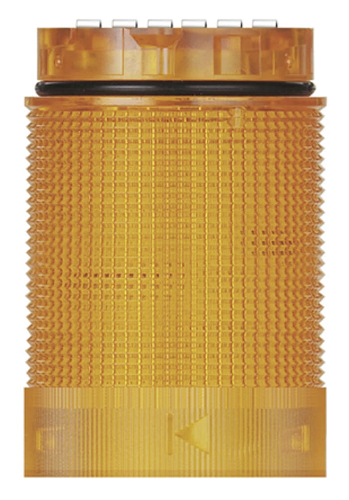 Columna de señalización Werma KombiSIGN 40 intermitente o constante, LED, Amarillo, Ø 40mm, alim. 24 V ac / dc