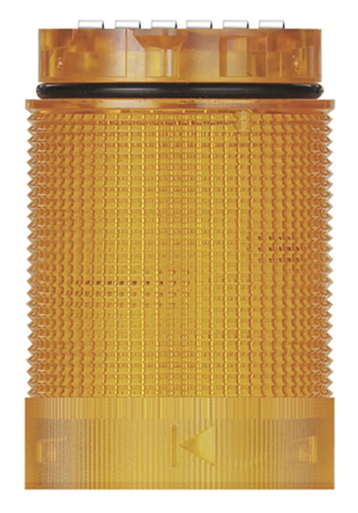Werma KombiSIGN 40 Series Yellow Flashing Effect Beacon Tower, 24 V dc, LED Bulb, DC, IP66