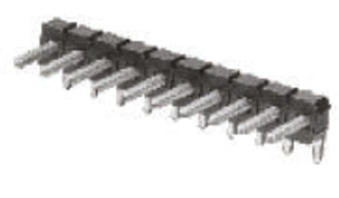 Conector macho para PCB Ángulo de 90° TE Connectivity serie AMPMODU de 36 vías, 1 fila, paso 2.54mm, para soldar,