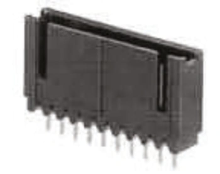 TE Connectivity AMPMODU MOD II Series Straight Through Hole PCB Header, 8 Contact(s), 2.54mm Pitch, 1 Row(s), Shrouded