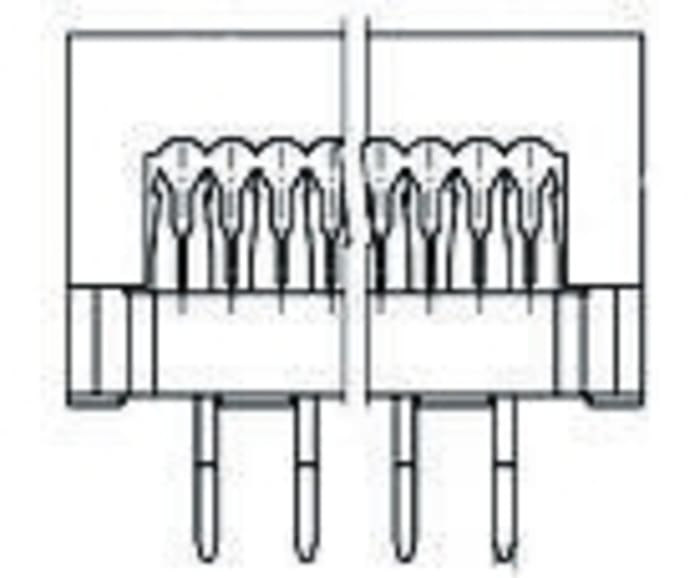 Conector IDC macho TE Connectivity serie AMP-LATCH de 14 vías, paso 2.54mm, 2 filas, Montaje de Cable