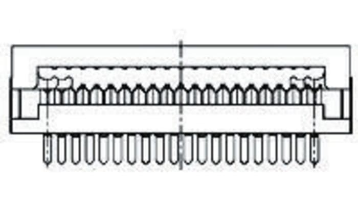 TE Connectivity 10-Way IDC Connector Plug for Cable Mount, 2-Row
