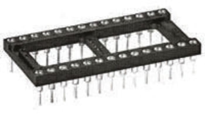 TE Connectivity, DIPLOMATE 800 2.54mm Pitch Vertical 18 Way, Through Hole Turned Pin Open Frame IC Dip Socket, 3A