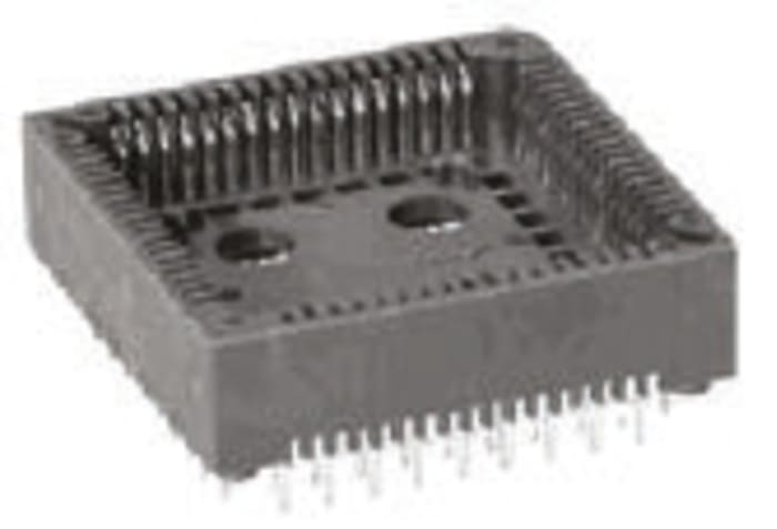TE Connectivity 2.54mm Pitch 44 Way PLCC Socket