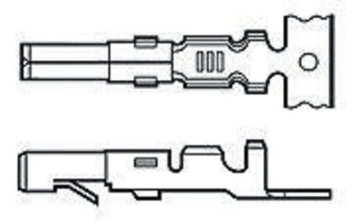 TE Connectivity Commercial MATE-N-LOK Series Female Crimp Terminal, 17AWG Min, 13AWG Max