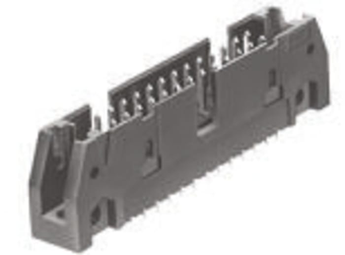 TE Connectivity AMP LATCH Series Straight Through Hole PCB Header, 50 Contact(s), 2.54mm Pitch, 2 Row(s)