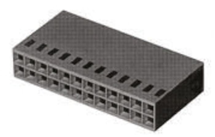 TE Connectivity, AMPMODU MOD IV Female Connector Housing, 2.54mm Pitch, 6 Way, 2 Row