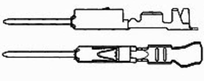 TE Connectivity Micro Quadlock System Series Male Crimp Terminal