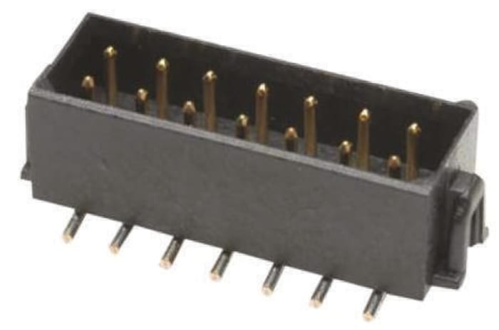 HARWIN Datamate L-Tek Series Straight Surface Mount PCB Header, 6 Contact(s), 2.0mm Pitch, 2 Row(s), Shrouded