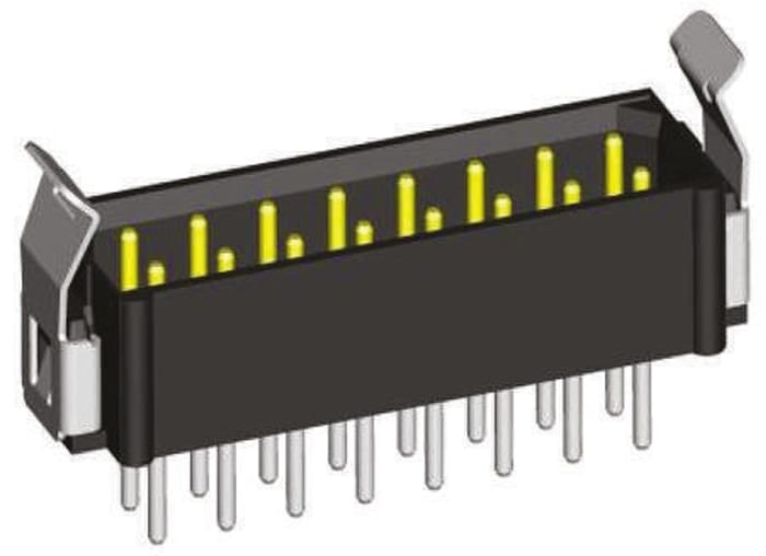 HARWIN Datamate L-Tek Series Straight Through Hole PCB Header, 8 Contact(s), 2.0mm Pitch, 2 Row(s), Shrouded