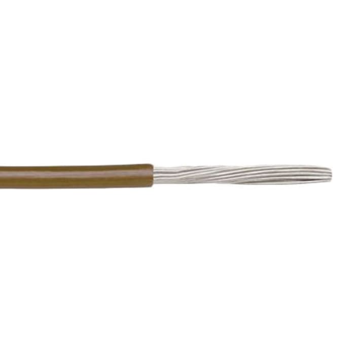 Alpha Wire Hook-up Wire PVC Series Brown 0.81 mm² Hook Up Wire, 18 AWG, 16/0.25 mm, 305m, PVC Insulation, 3055 BR001